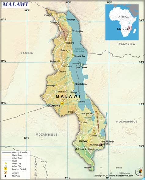 Map Of Malawi Answers