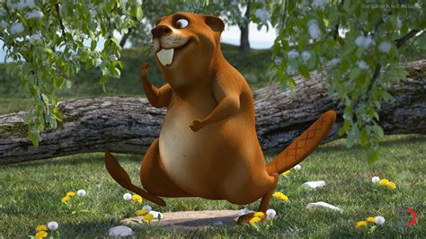 Artstation Cartoon Beaver Rigged 3d Model