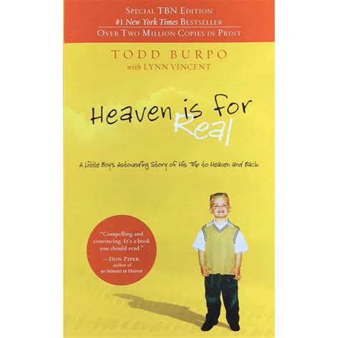 Heaven Is For Real Todd Burpo With Lynn Vincent