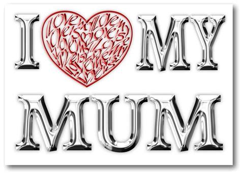I Love Heart My Mum