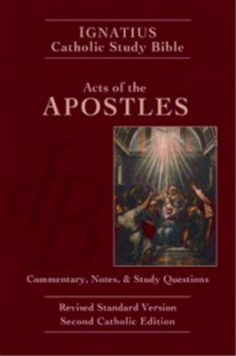 Acts Of The Apostles Ignatius Catholic Study Bible Paperback By