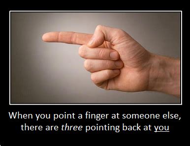 (idiomatic, us) used to return a greeting or insult. When you point a finger at someone else, there are three ...