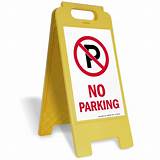 Photos of Portable Reserved Parking Signs