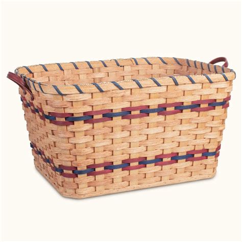 Extra Large Woven Laundry Basket Vintage Retro Amish Wicker