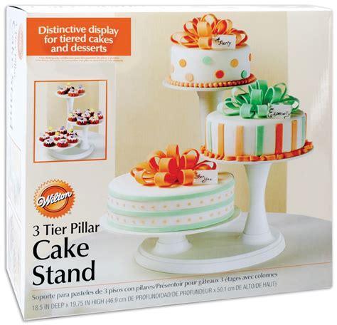 Target/kitchen & dining/serveware/cake stands & tiered servers (104)‎. 3 Tier Pillar Cake Stand-Off-White