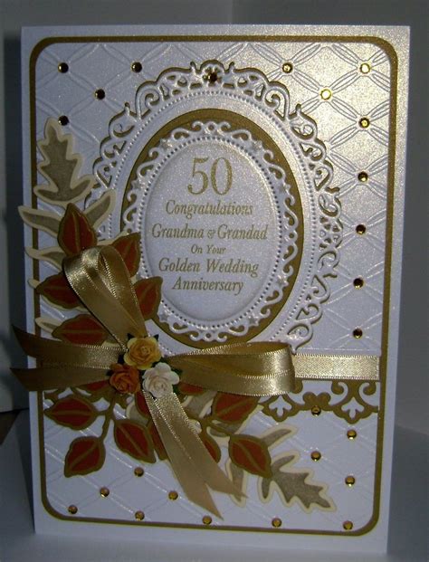 Pin By Pam Dekoeyer On Card Making Wedding Anniversary Cards 50th