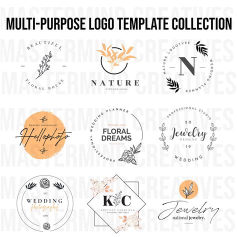 Multi Purpose Logo Template Collection Editable Logo Templates