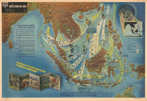 Old Map Of Southeast Asia World War 2 1944 Fine Etsy