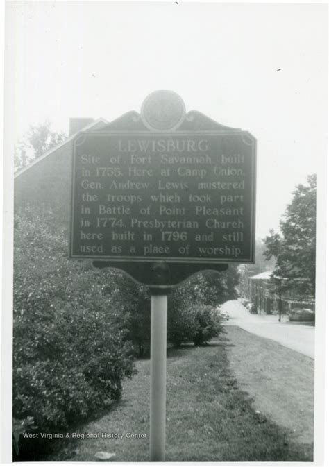 Lewisburg Marker Greenbrier County W Va West Virginia History