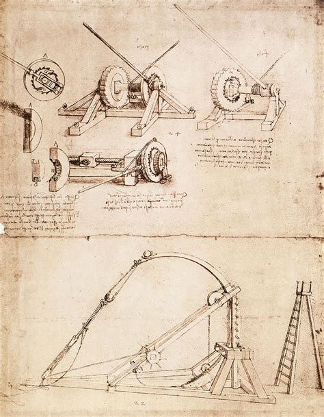 Studi Per Macchine Da Guerra Di Leonardo Da Vinci Signum Firenze