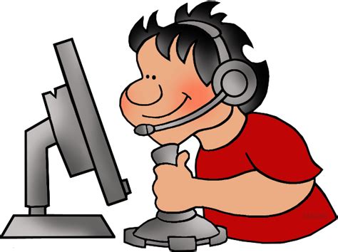 Clipart Person Computer Guy Playing Video Games Clipart Png