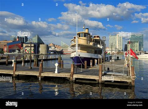 Tour Boat In The Inner Harbor Baltimore Maryland Usa Stock Photo Alamy