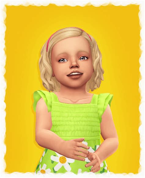 Sims 4 Sabrina Toddler Hair And Headband The Sims Book