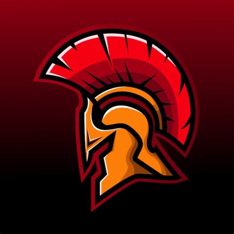 Premium Vector Spartan Head Mascot Logo