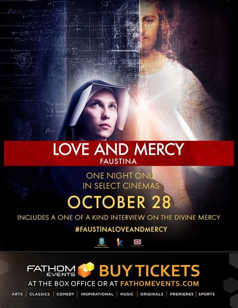 Directed by michal kondrat, this docudrama focuses on st. St Faustina-Love & Mercy Movie Event - The Aha! Connection