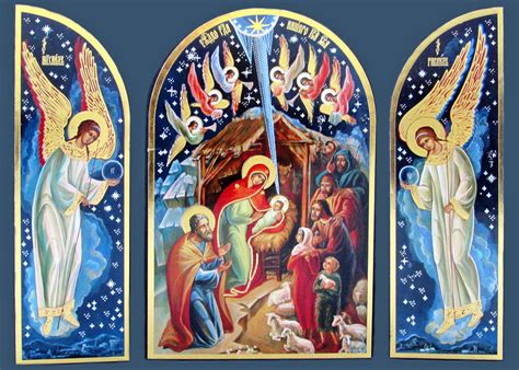 Nativity Angels Painting By Munir Alawi Pixels