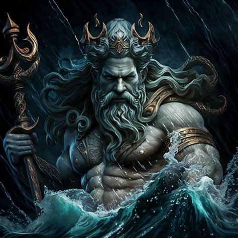 Greek God Poseidon Artartificialgr Digital Art Ethnic Cultural