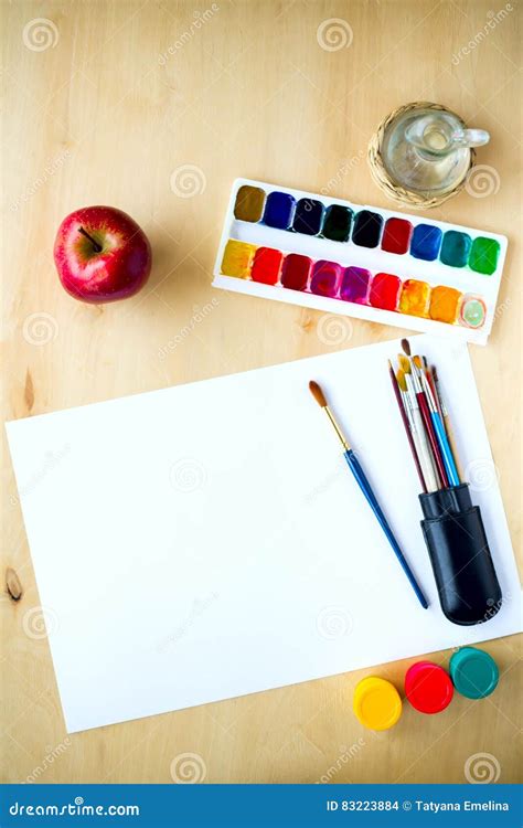 Drawing Supplies Watercolor Brushes Aquarelle Gouache Paper On