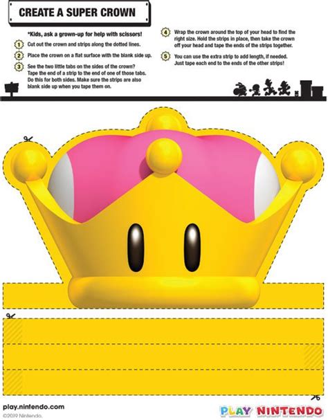 Clothing Handmade Products 3d Printed Super Crown Kit Bowsette