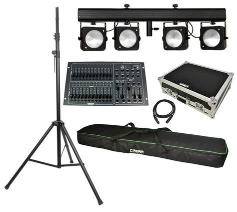 Stage Lighting Set With Wired Led T Bar Stand Controller Stage Lighting
