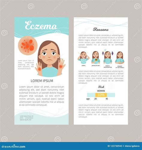 Eczema Infographic Stock Vector Illustration Of Beautiful 123730945