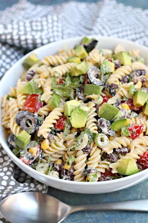 Spicy vegetarian chipotle pasta made in the instant pot. Southwest Pasta Salad with Chipotle Ranch (Vegan) | Recipe ...