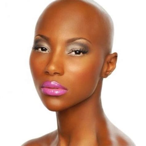 Not Many Women Can Pull This Bald Look Off Wow Bald Women Bald Hair