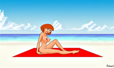 Xbooru Girl Ann Possible Ass Beach Beach Blanket Breasts Female Only Fnbman Kim Possible Legs