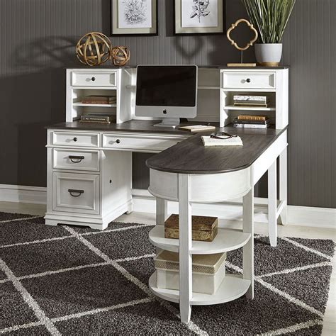 All desks can be shipped to you at home. Allyson Park Jr. Executive L Shaped Home Office Set ...