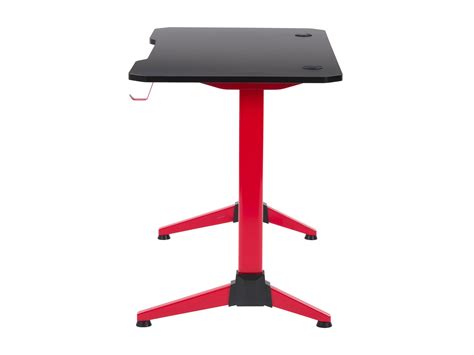 Conqueror Black And Red Gaming Desk — Corliving Furniture Us