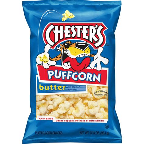 Chesters Puffcorn Butter Flavored Popcorn 325 Oz Bag