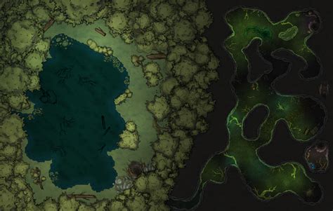 Oc 3850x2450 Cave In The Forest Jungle Non Gridded And Gridded
