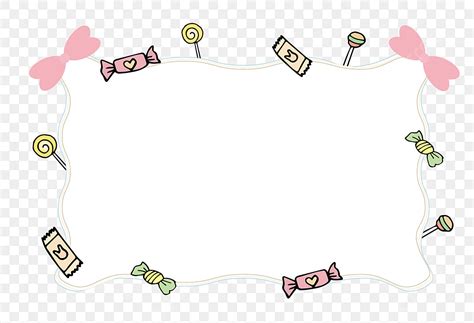 Little Candies Vector Png Images Cute Little Candy Pink Bow Vector