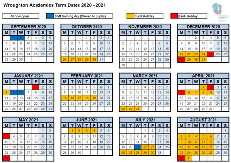 Kings College Calendar