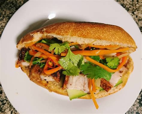 Homemade Vietnamese Banh Mi With Crispy Pork Bellyhttps Imgur