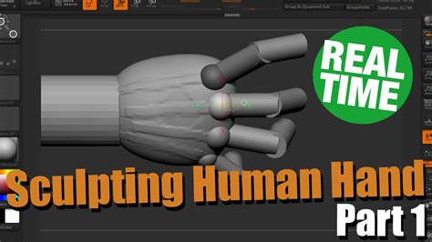 Sculpting Dynamic Hand In Zbrush File Included Real Time Part 1