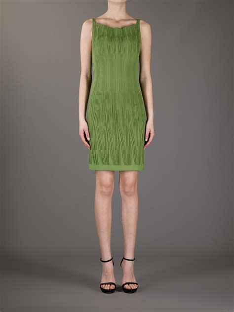 Maybe you would like to learn more about one of these? Alaïa Sleeveless Knit Dress in Green - Lyst