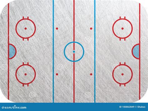 Hockey Rink Stock Illustration Illustration Of Background 100862849