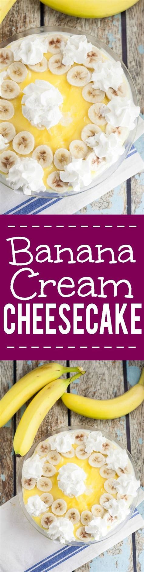 Banana Cream Cheesecake Pie Recipe This Banana Cream Cheesecake