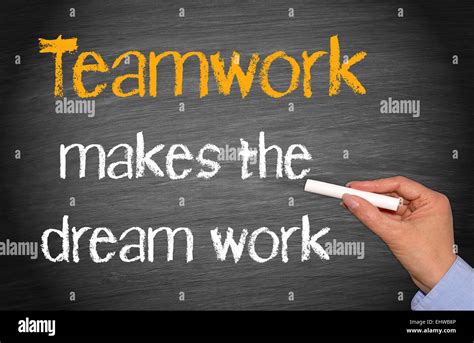 Teamwork Makes The Dream Work Stock Photo 79848294 Alamy