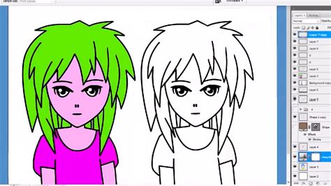 How To Draw Anime Girl Face Basic Cartoon Girl Drawing Tutorials Youtube