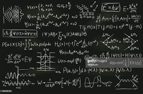 Quantum Physics On A Blackboard Vector Art Getty Images