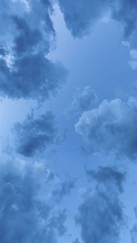 Sky Aesthetic Wallpaper Blue Kate Blue Cloud Backdrop Night Sky