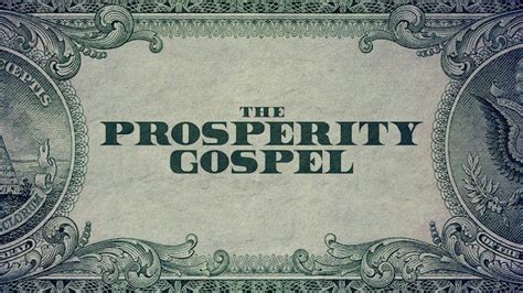 The Prosperity Gospel Word Of Faith Movement Agtv