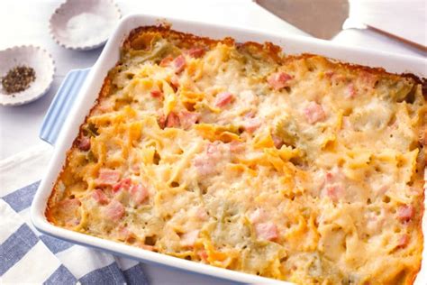Cheesy Pasta Bake With Ham Is Perfect For Leftovers Eating Richly