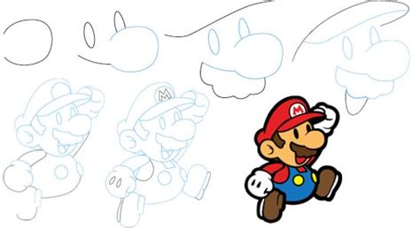 Super Mario Drawing Step By Step Free Download On Clipartmag