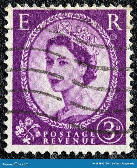 reino unido alrededor de 1952 un sello postal impreso en reino unido