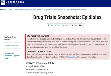 Fda Drug Trials Snapshots Epidiolex M A N O X B L O G