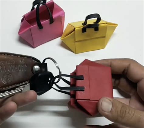 Cute Mini Paper Handbag Easy Origami Tutorial