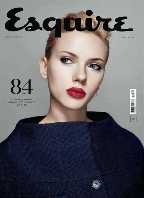 Scarlett Johansson Photoshoot For Esquire Russia Magazine Jan 2013